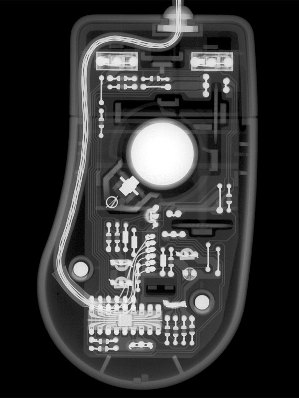 X-ray picture of Microsoft mouse